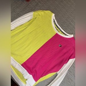 Long sleeve Tommy Hilfiger shirt with bright neon colors